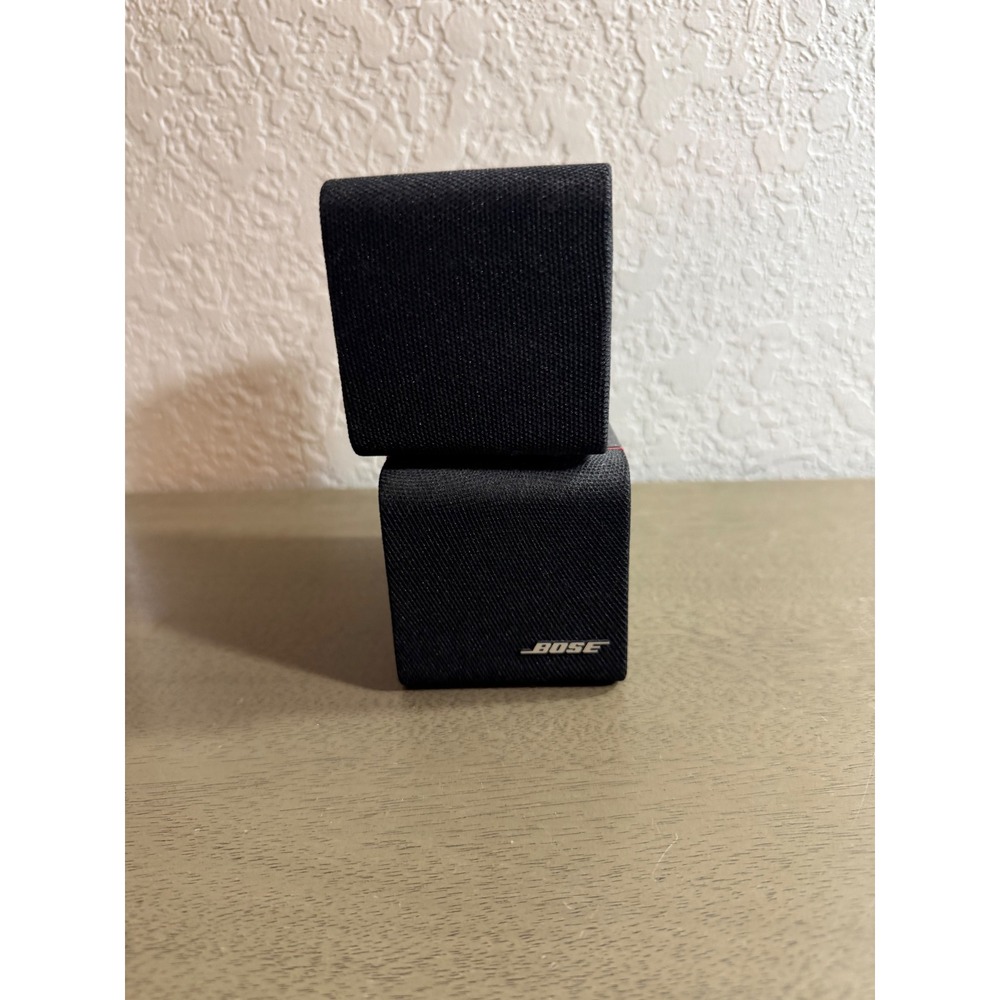 Bose Acoustimass Dual Cube Satellite Speaker Black with Red Trim Swivel Design